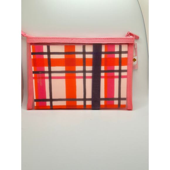 Kate Spade 4-Piece Swing Plaid Jotter Pouch- New with tags! - Picture 1 of 5